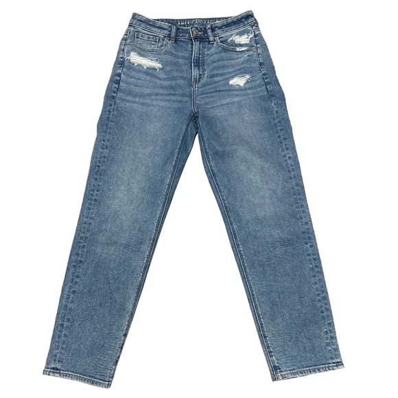 American Eagle Outfitters Denim - American Eagle Stretch High Rise Straight Leg Mom Jeans, size 4